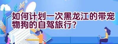 如何计划一次黑龙江的带宠物狗的自驾旅行？