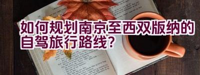 如何规划南京至西双版纳的自驾旅行路线？