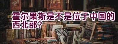 霍尔果斯是不是位于中国的西北部？