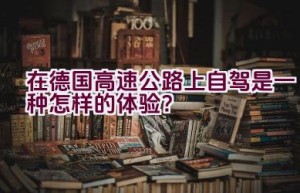 在德国高速公路上自驾是一种怎样的体验？