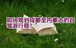 如何规划成都至内蒙古的自驾游行程？