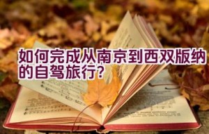 如何完成从南京到西双版纳的自驾旅行？