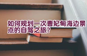 如何规划一次曹妃甸海边景点的自驾之旅？