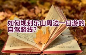 如何规划乐山周边一日游的自驾路线？