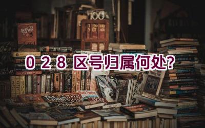 028区号归属何处？插图