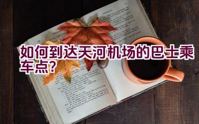 如何到达天河机场的巴士乘车点？插图