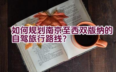 如何规划南京至西双版纳的自驾旅行路线？插图