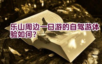 乐山周边一日游的自驾游体验如何？插图