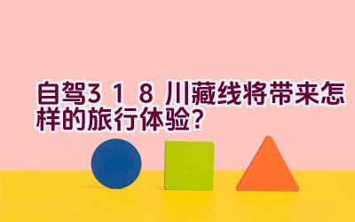 自驾318川藏线将带来怎样的旅行体验？插图